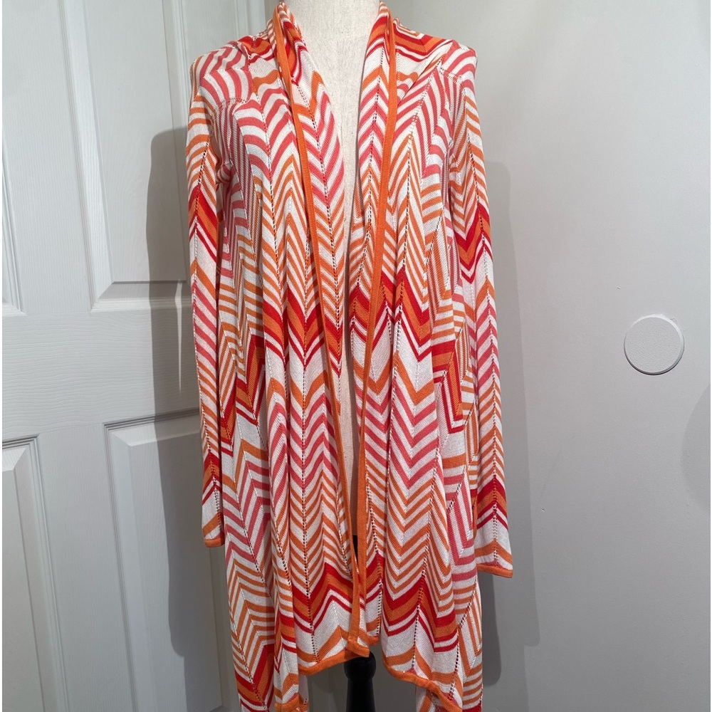BCBG new without tag cardigan woman’s sweater xsmall fits loose orange